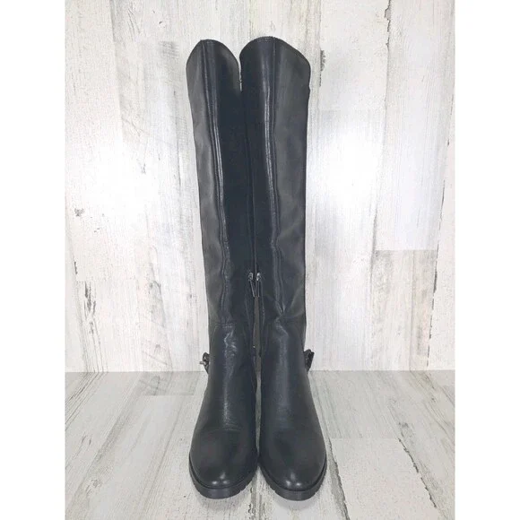 Karl Lagerfeld Paris Shay Over-The-Knee Boots Womens Black Size 7M Dark Romantic - Picture 16 of 16